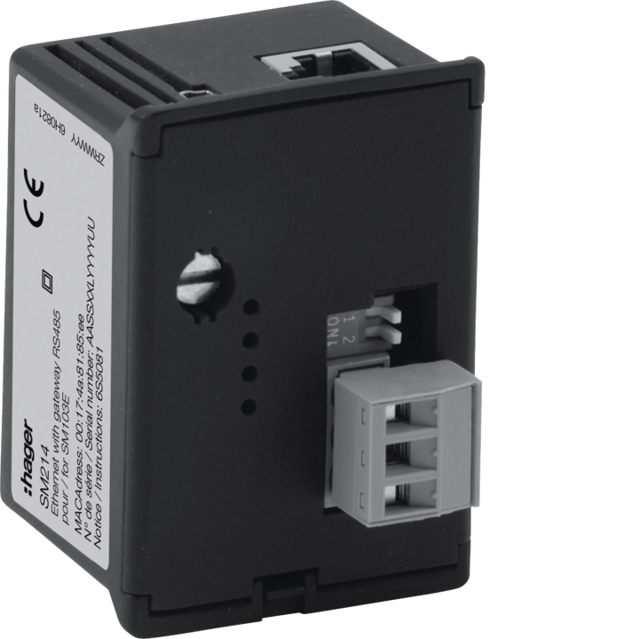 Шлюз Hager SM214 KNX, Ethernet + RS-485 Modbus