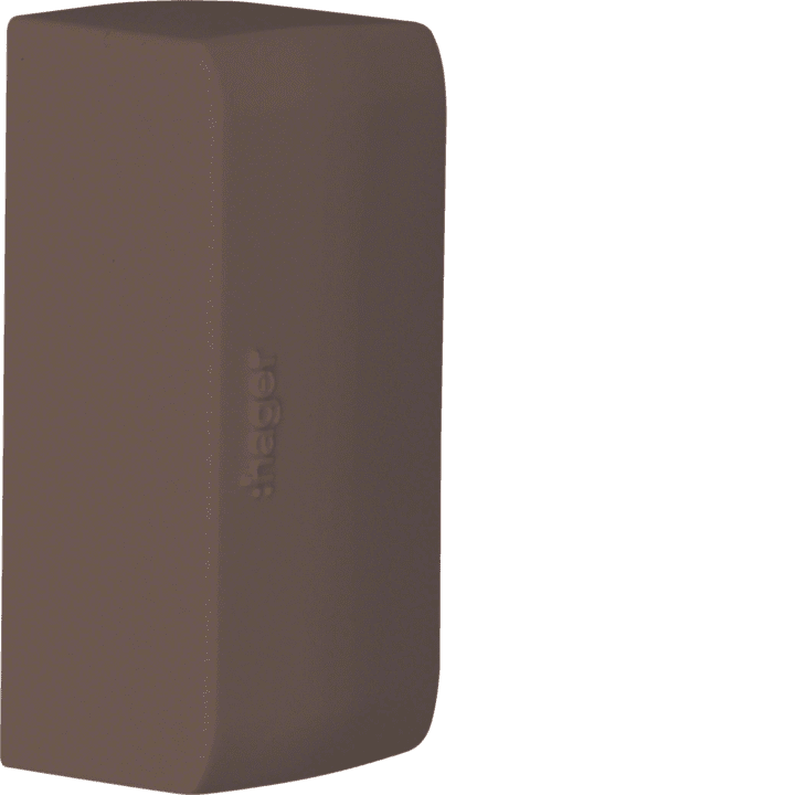 Hager ATA205068014 End Cap for ATEHA Duct 20x50mm, Brown