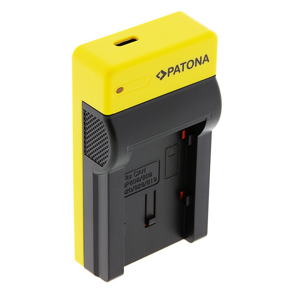 Laturi Foto Canon BP-808/820/827/828 slim, USB