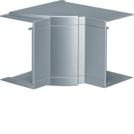 Hager BRP651004HLAN Internal Corner for BR/BRAP65100 Trunking, Lacquered Natural Anodised