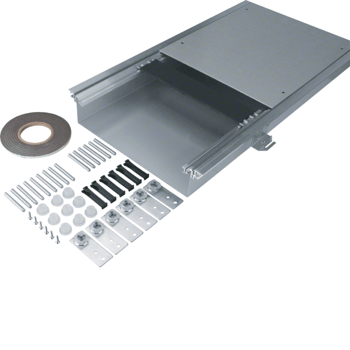 Hager BKWD400080 grīdas kanāls 400x80-120mm ar blīvējumu