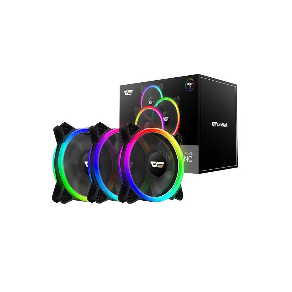 Arvuti ventilaatorikomplekt ARGB Darkflash DR12 Pro 3in1 120x120 (must)