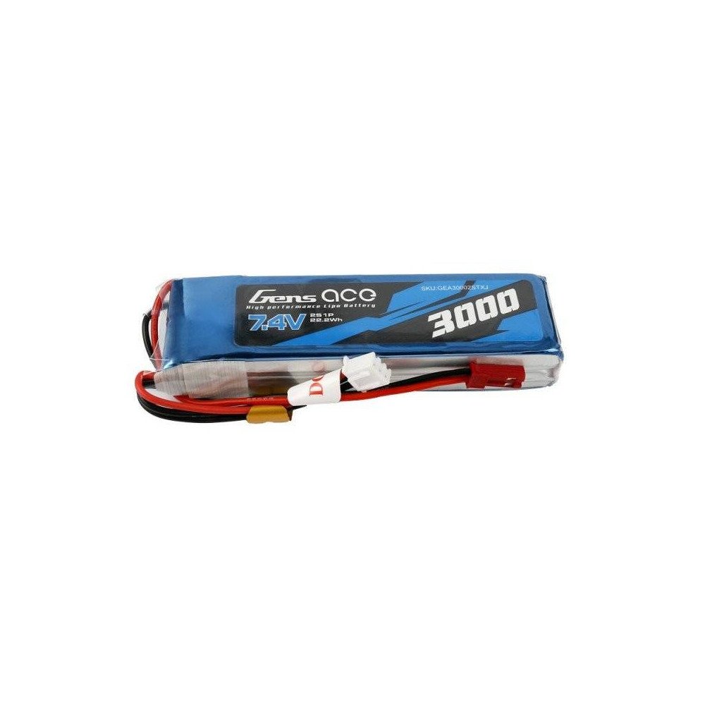 Akku Gens Ace 3000mAh 7.4V 1C 2S1P LiPo