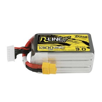 Tattu R-Line versio 3.0 1300mAh 22.2V 120C 6S1P XT60 akku