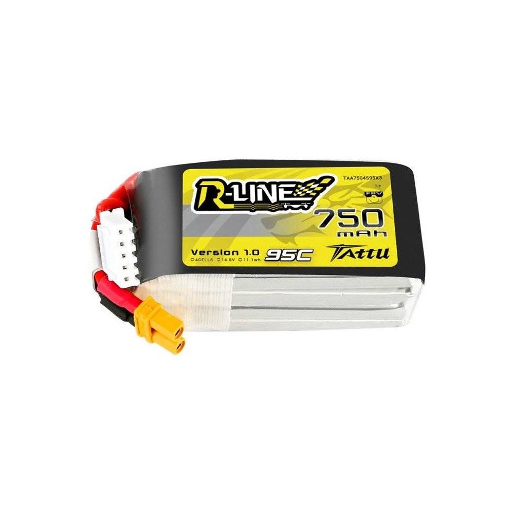 Baterija Tattu R-Line 750 mAh 14,8 V 95C 4S1P JST-XHR