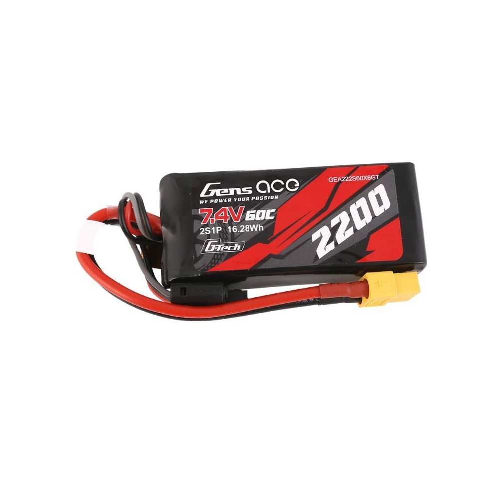 GensAce G-Tech LiPo 2200mAh 7.4V 60C 2S1P XT60 Akku