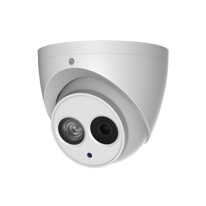 DAHUA IPC-HDW4431EM-AS 4MP kupolinė IP kamera su PoE, Wi-Fi, IP67, 2,8 mm objektyvas, 50 m IR, įmontuotas mikrofonas