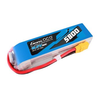 Gens ace 5800mAh 60C 18,5V 5S1P Lipo aku koos XT90 pistikuga