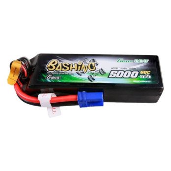 Gens ace G-Tech 5000 mAh 14,8 V 4S1P 60C Lipo aku koos EC5 Plug-Bashing seeriaga