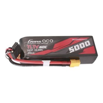 Gens ace G-Tech 5000mAh 11.1V 60C 3S1P Lipo XT60-liittimella