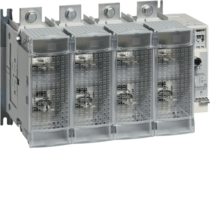 Hager HFD463 saugiklių kombinuotas jungiklis 4P 630A