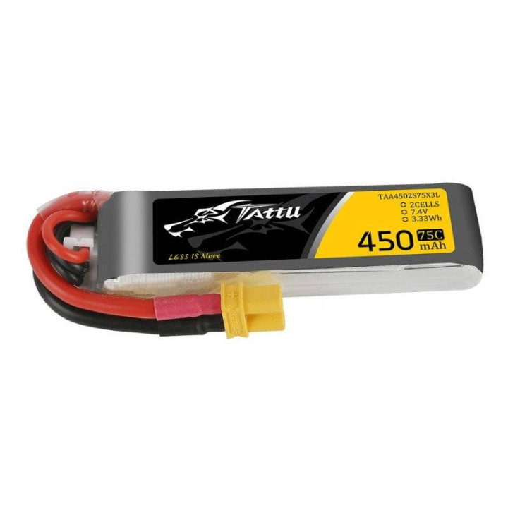 Baterija Tattu 450mAh 7,4V 75C 2S1P Long XT30