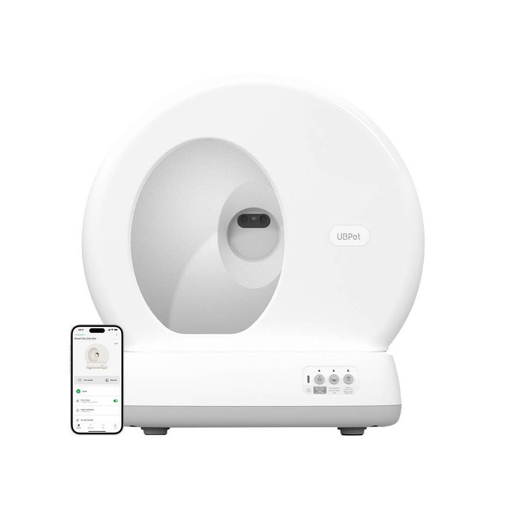 Intelligent self-cleaning cat litterbox with camera UBPet C10 Pro