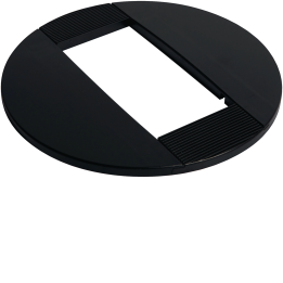 Hager DAC2459011 Rosette, Graphite Black