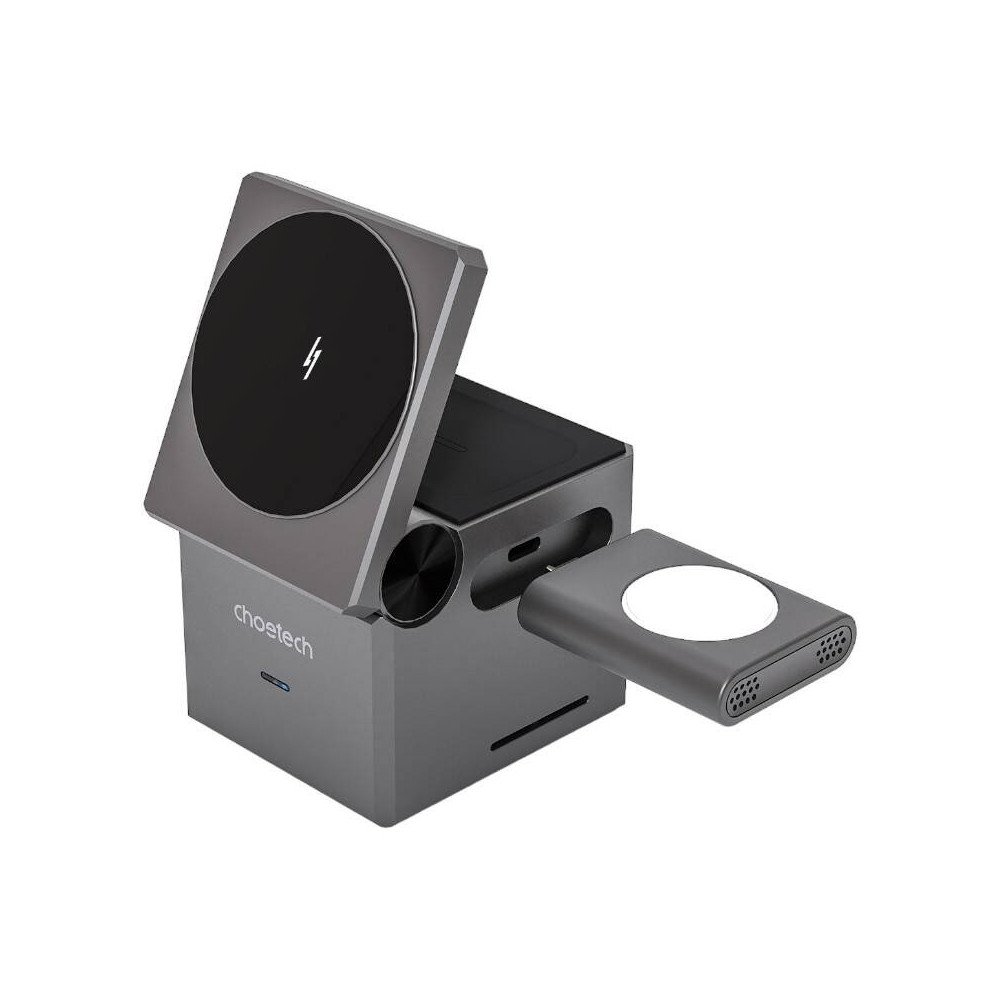 Choetech T632-F 3-in-1 15W induktiivinen laturi (musta)