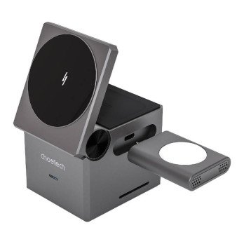 Choetech T632-F 3-in-1 15W induktiivne laadija (must)