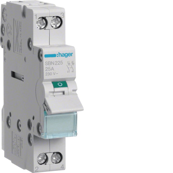 Hager SBN225 2P 25A jungiklio izoliatorius