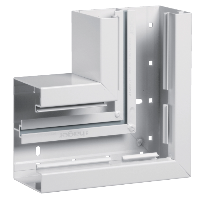 Hager BRA8513059016 Flat Angle 85x130mm Lid 80mm White