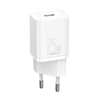 Sienas ladetajs Baseus Super Si Quick Charger 1C 25W (balts)