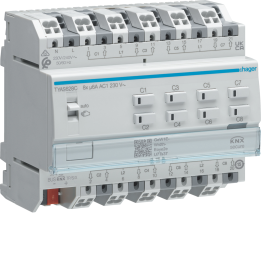 Hager TYAS628C Output Device for 8 Shutters/Blinds 230V~