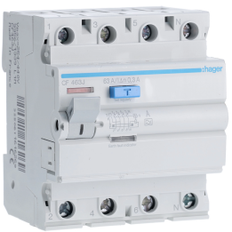 Hager CF463J RCCB 4P 63A 300mA Type A