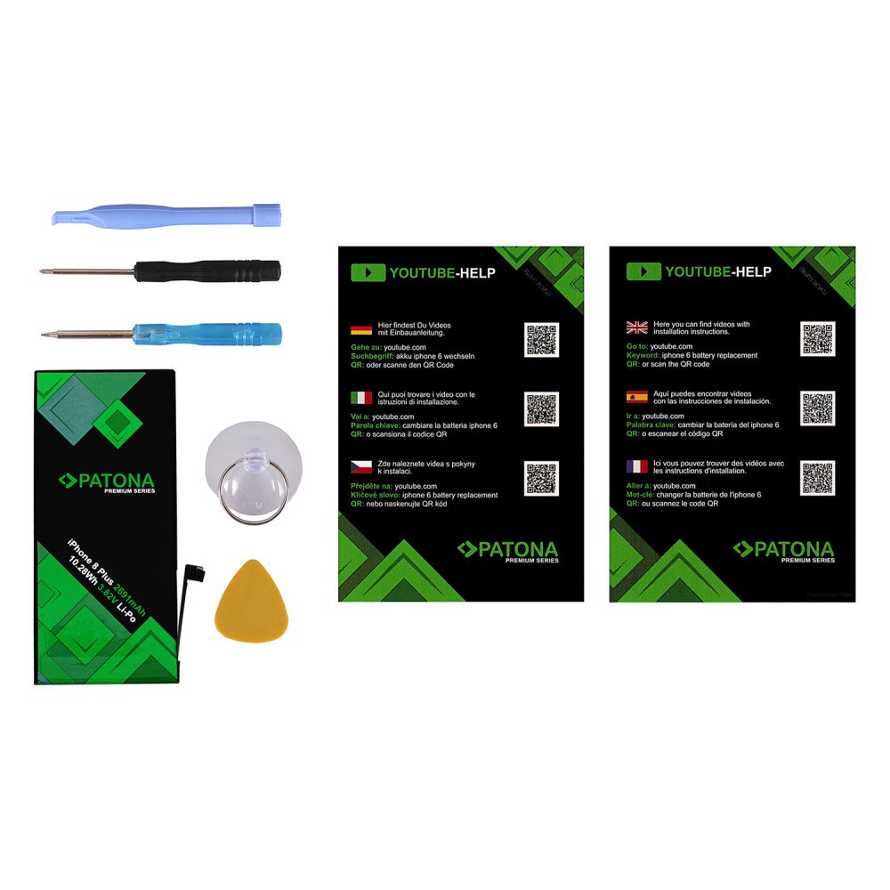 Baterija iPhone 8 PLUS 2691mAh 3,82V Li-Pol + irankiai