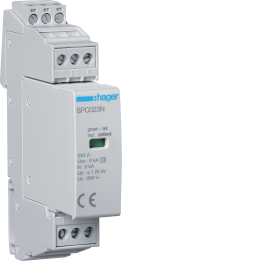 Hager SPC203N Type 3 Surge Protective Device 1P+N 5kA