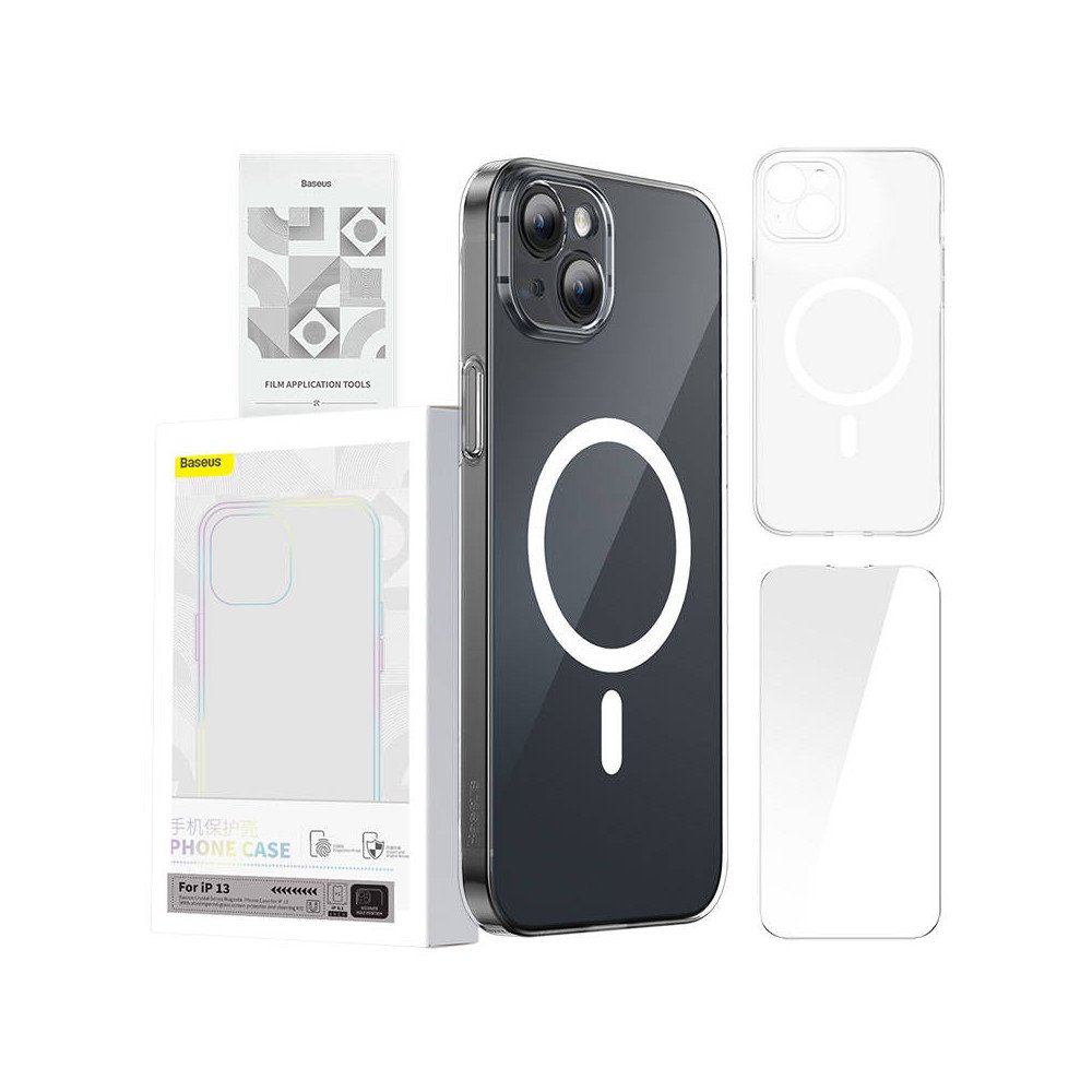 Baseus Magnetic Crystal Clear iPhone 13 ()