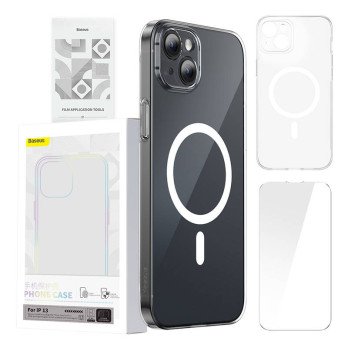Baseus Magnetic Crystal Clear iPhone 13 ()