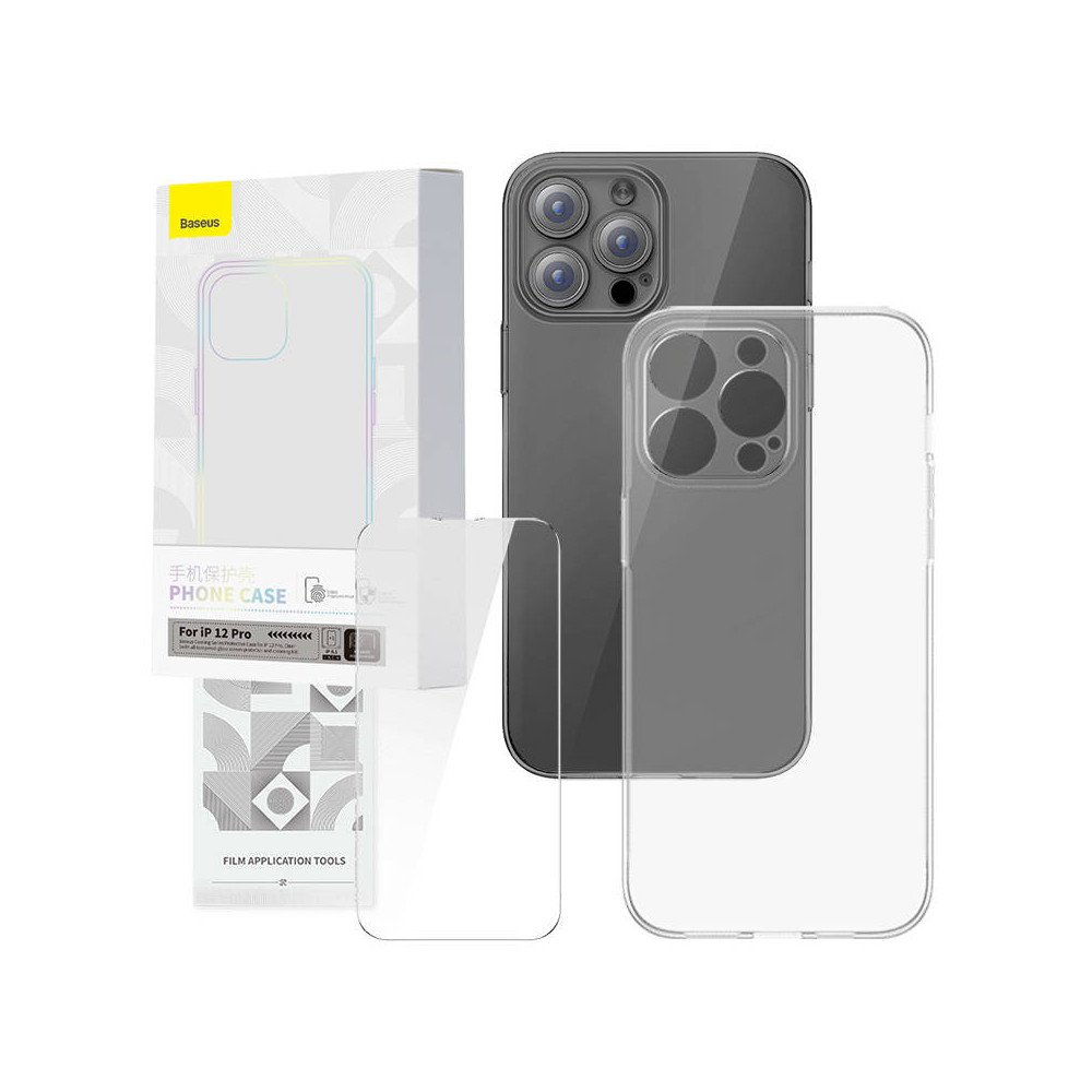 Transparent Case and Tempered Glass set Baseus Corning for iPhone 12 Pro