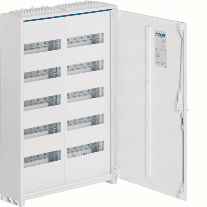 Hager FWB52 Universal Enclosure, IP44, 800x550x161mm, 20 Modules