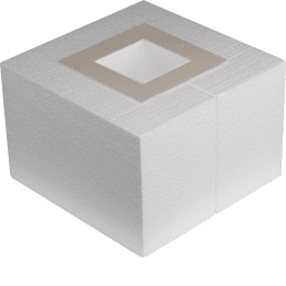 Hager SEVQ08200 koteloelementti Q08 jakelulevylle, korkeus 200mm