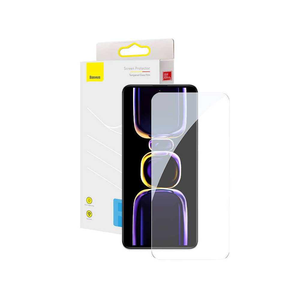 Baseus grudinto stiklo ekrano apsauga, skirta Redmi K60/K60 Pro
