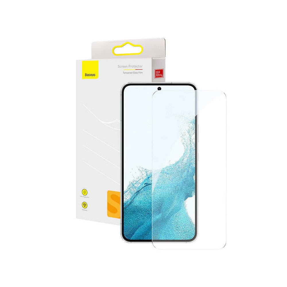 Karastatud klaasist Baseus ekraanikaitse Samsung S23 jaoks