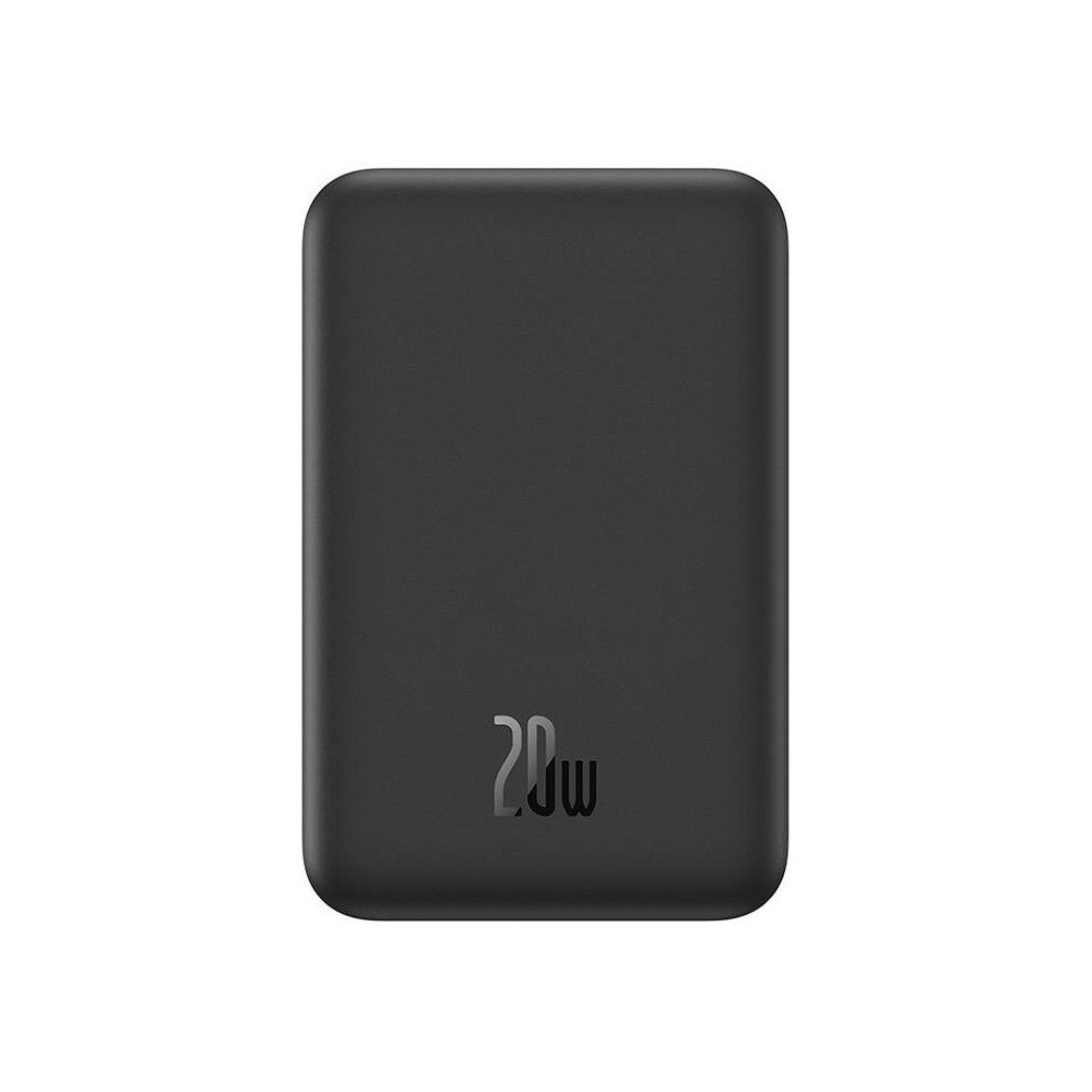 Magneettinen Mini Powerbank Baseus 5000mAh, USB-C 20W (musta)