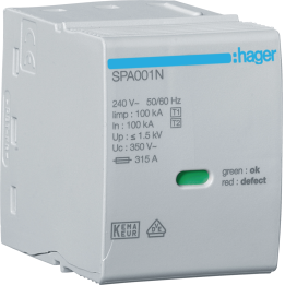 Hager SPA090 Cartridge Fuse Link L-N 16A