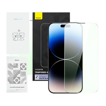 Silmakaitsefiltriga karastatud klaas Baseus Crystal Series iPhone 14 PRO