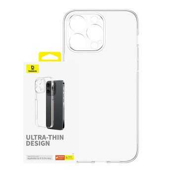 Puhelinkuori iPhone 15 ProMax Baseus OS-Lucent -sarjalle (kirkas)
