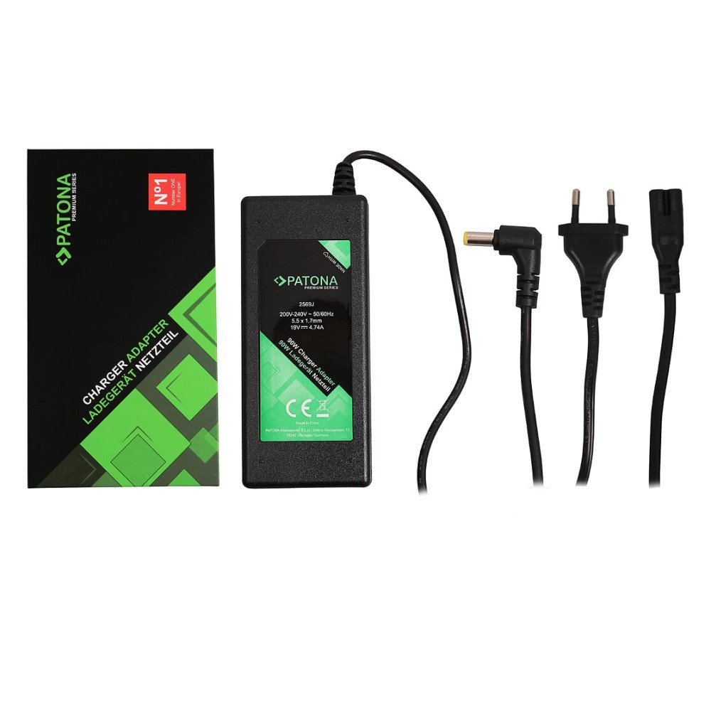 Laturi 19V/4,74A 90W konektor 5,5x1,7mm Acer PREMIUM