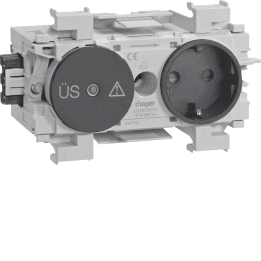 Hager GS12019011 Smart Socket ylijännitesuojalla, Wago-yhteensopiva