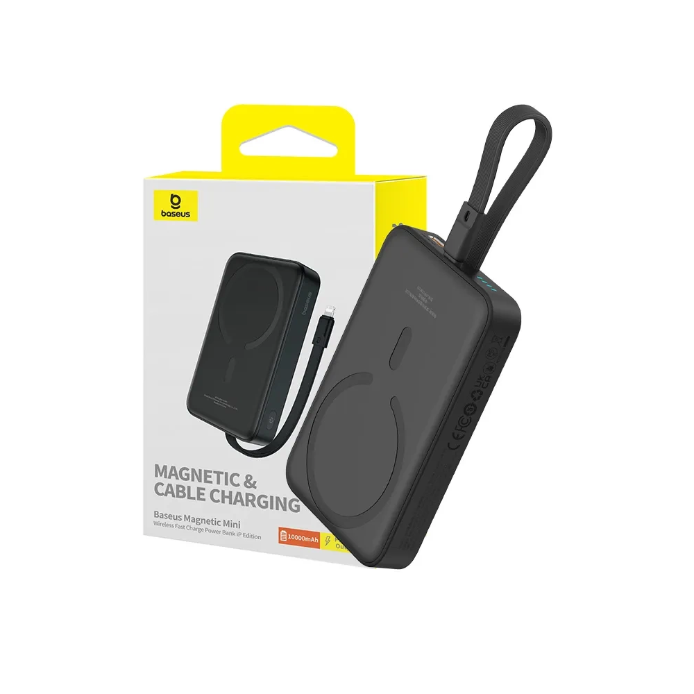 Powerbank Baseus Magnetic Mini 10000mAh, Lightning 20W MagSafe (black)