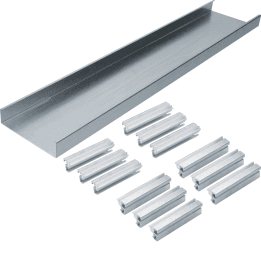 Hager AKU1500402 Grindų kanalo pagrindas dvipusis 150x40 mm