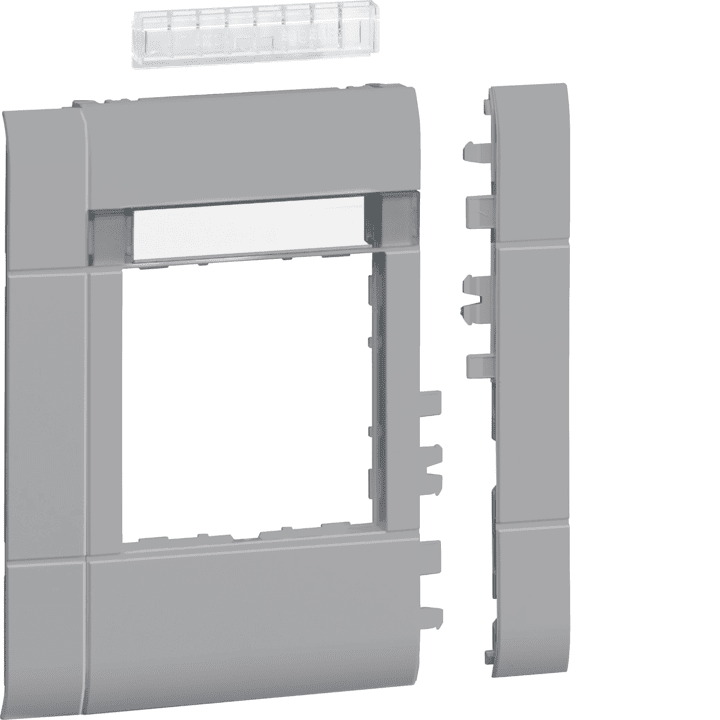 Hager GR1002ALAN Frontplate 55 mod. hfr, 100mm, LF, alu