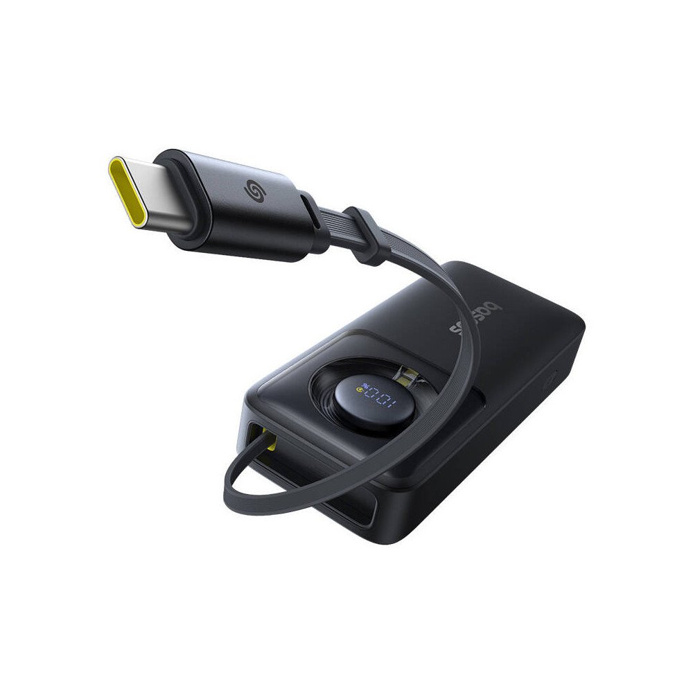 Powerbank Baseus OS Free2Pull 10000mAh 30W +kaapeli (musta)