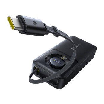 Powerbank Baseus OS Free2Pull 10000mAh 30W +kaapeli (musta)