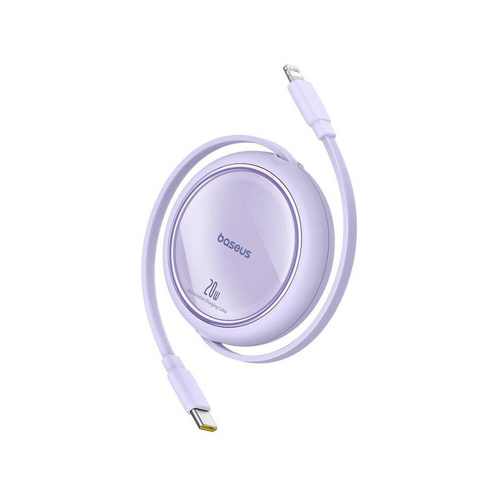 USB-kaapeli Baseus Free2Pull USB-C IP 20W 1m (violetti)