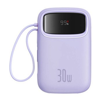 Baseus QPow 2 10000mAh 30W 2xUSB-C maitinimo blokas (violetine)