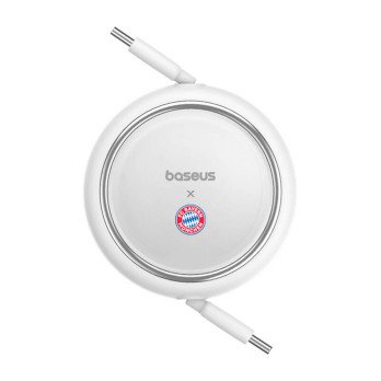 Baseus USB-C uz USB-C 100 W uzlades kabelis (balts) Bayern Edition