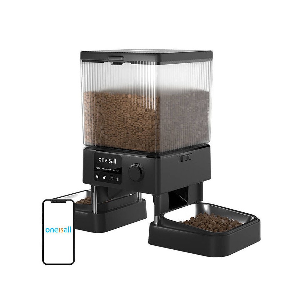 Automatic double pet feeder WiFi Oneisall