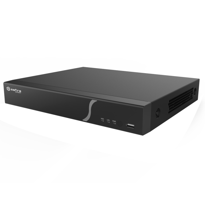 SAFIRE SMART SF-NVR8108A-B2 8-Channel PoE NVR, 12 MP